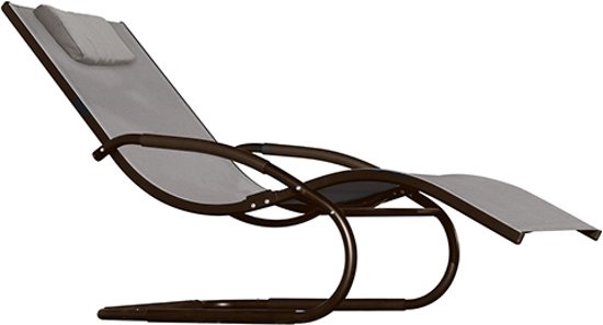 VHcollection Ligbed Wave Lounger Cocoa