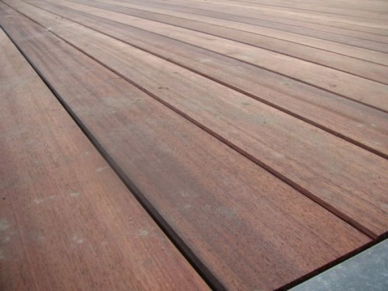 padouk houten terras Schelle