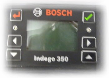 Bosch Indego 350 toetsenbord