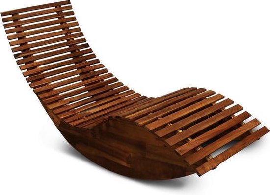 Deuba Ligbed/ schommelstoel - acaciahout